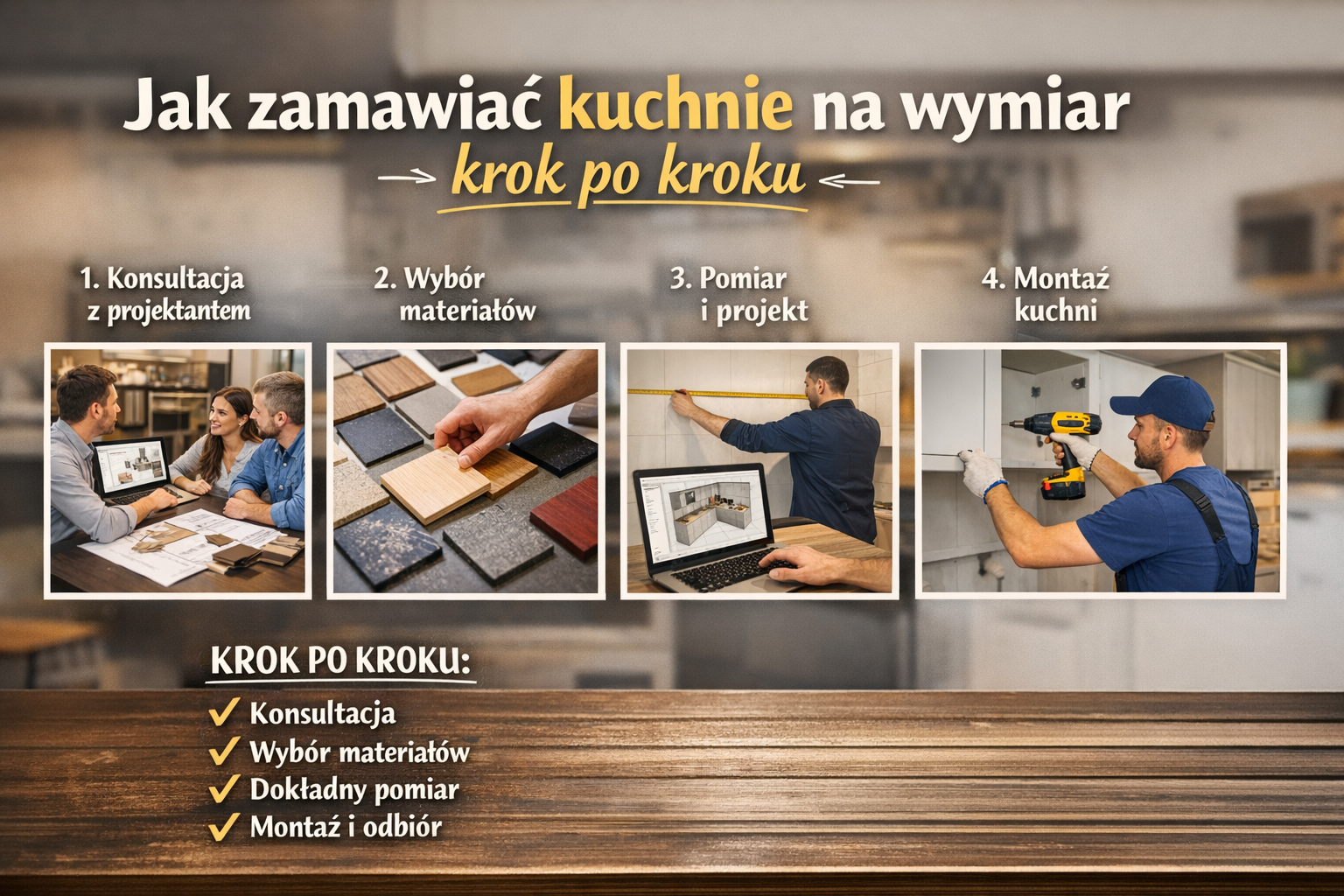 Jak zamawiać kuchnie na wymiar krok po kroku
