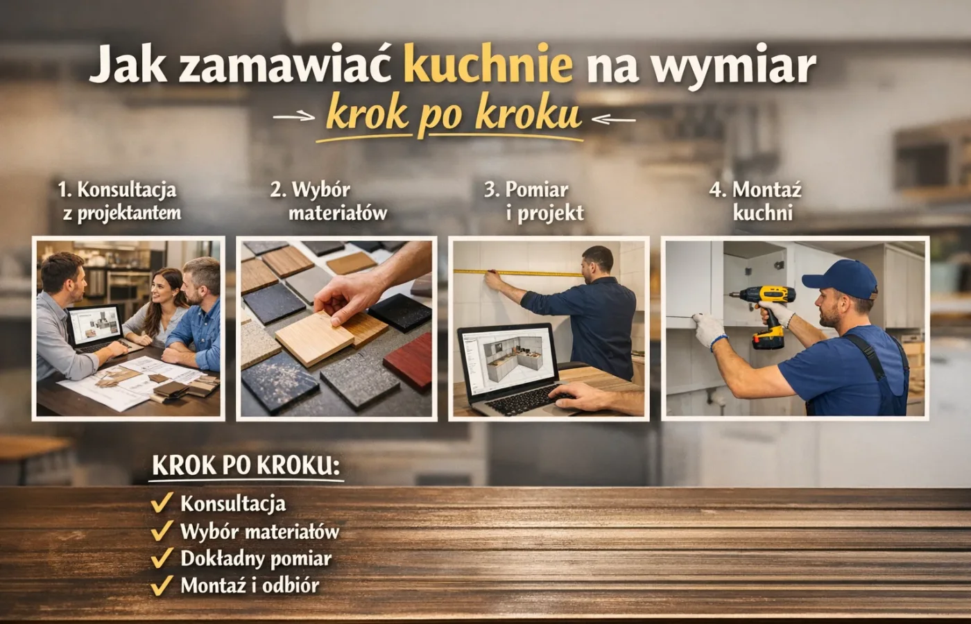 Jak zamawiać kuchnie na wymiar krok po kroku