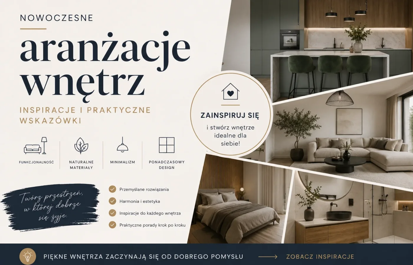 Nowoczesne aranżacje wnętrz 